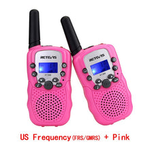 Load image into Gallery viewer, RETEVIS RT388 Walkie Talkie Children 2pcs Comunicador Children&#39;s radio Distance 100-800M Walkie-talkies Birthday New Year Gift
