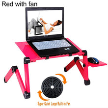 Load image into Gallery viewer, Adjustable Aluminum Laptop Desk Ergonomic Computer Desk Portable TV Bed Lapdesk Tray PC Table Stand Notebook Table Desk Stand