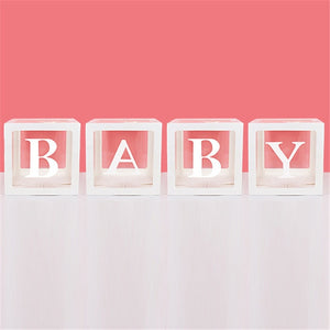 Baby 1st Birthday Decorations First Birthday Balloon Boxes with ONE Letter for baby shower Boy Girl 1 Year Old Birthday Backdrop