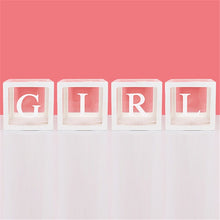 Load image into Gallery viewer, Baby 1st Birthday Decorations First Birthday Balloon Boxes with ONE Letter for baby shower Boy Girl 1 Year Old Birthday Backdrop