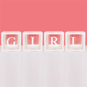 Baby 1st Birthday Decorations First Birthday Balloon Boxes with ONE Letter for baby shower Boy Girl 1 Year Old Birthday Backdrop