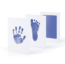 Load image into Gallery viewer, Safe Non-toxic Baby Footprints Handprint No Touch Skin Inkless Ink Pads Kits for 0-6 months Newborn Pet Dog Paw Prints Souvenir