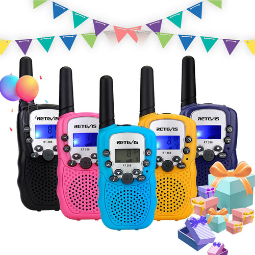 RETEVIS RT388 Walkie Talkie Children 2pcs Comunicador Children's radio Distance 100-800M Walkie-talkies Birthday New Year Gift