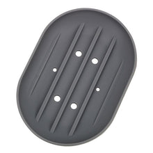 Load image into Gallery viewer, Soap Dish Plate Tray Holder Washroom Organizer Container Soft Silicone Bathroom Products Drain Soap Box