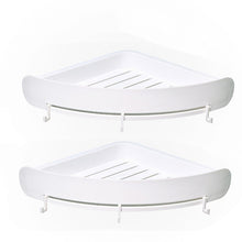 Load image into Gallery viewer, Bathroom Wall Organizer Caddy Shelf Corner Storage Shelf Shower Rack Wall Holder Shampoo Hold Shelf Home Washroom Gadget Shelves