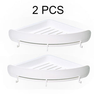 Bathroom Wall Organizer Caddy Shelf Corner Storage Shelf Shower Rack Wall Holder Shampoo Hold Shelf Home Washroom Gadget Shelves