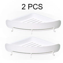 Load image into Gallery viewer, Wall Organizer Shelf Bathroom Corner Storage Caddy Shelf Shower Rack Wall Holder Shampoo Hold Shelf Home Washroom Gadget Shelves