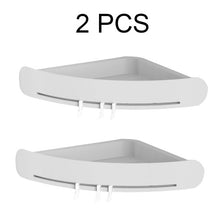 Load image into Gallery viewer, Wall Organizer Shelf Bathroom Corner Storage Caddy Shelf Shower Rack Wall Holder Shampoo Hold Shelf Home Washroom Gadget Shelves
