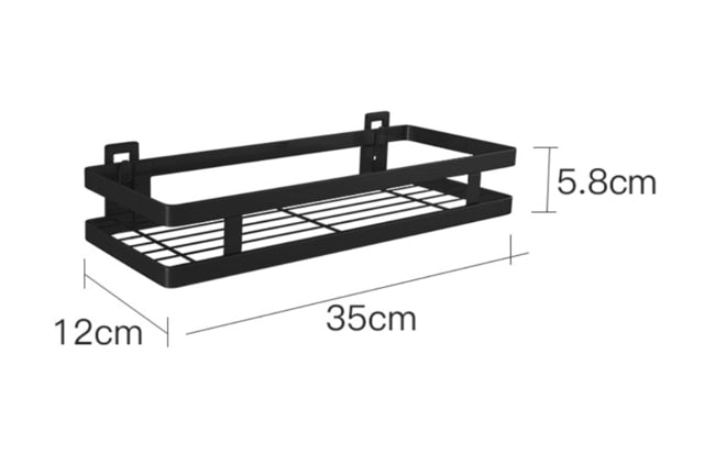 Stainless Steel Kitchen Storage Rack Wall Mounted Knife Holder Sauce Organizer Spice Storage Washroom Holders Racks