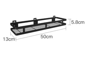 Stainless Steel Kitchen Storage Rack Wall Mounted Knife Holder Sauce Organizer Spice Storage Washroom Holders Racks
