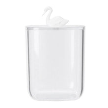 Load image into Gallery viewer, Clear Acrylic Storage Box Cotton Pad Swab Cosmetic Animal Case for Washroom Makeup Cotton Pad Organizer Jewelry Holder Candy