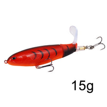 Load image into Gallery viewer, GOBYGO 1PCS Whopper Popper 10cm/14cm Fishing Lure Artificial Bait Hard Soft Rotating Tail Fishing Tackle Geer Pesca