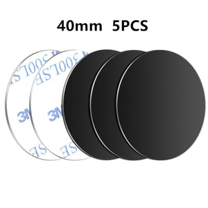 Magnetic Metal Plate For Car Phone Holder Universal Iron Sheet Disk Sticker Mount Mobile Phone Magnet Stand For IPhone