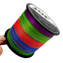 Load image into Gallery viewer, JOF 500M 300M 100M Multicolour PE Braided Wire 8/4 Strands Multifilament Japanese Fishing Line