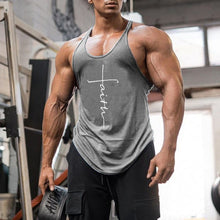 Load image into Gallery viewer, Gym Tank Top Men Fitness Clothing Mens Bodybuilding Tank Tops Summer Gym Clothing for Male Sleeveless Vest Shirts Plus Size