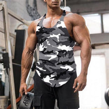 Load image into Gallery viewer, Gym Tank Top Men Fitness Clothing Mens Bodybuilding Tank Tops Summer Gym Clothing for Male Sleeveless Vest Shirts Plus Size