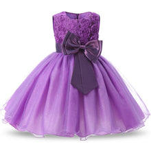 Load image into Gallery viewer, 1 Year Old Baby Girls Dress for Newborn Girls Clothes Big Bowknot Formal Baby Girl Birthday Party Dress Christening Gown Dresses