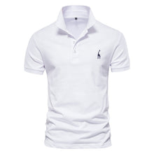 Load image into Gallery viewer, AIOPESON New Man Polo Shirt Mens Casual Deer Embroidery 35% Cotton Polo shirt Men Short Sleeve High Quantity polo men