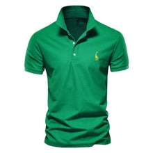 Load image into Gallery viewer, AIOPESON New Man Polo Shirt Mens Casual Deer Embroidery 35% Cotton Polo shirt Men Short Sleeve High Quantity polo men