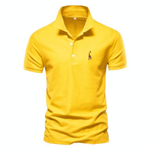 Load image into Gallery viewer, AIOPESON New Man Polo Shirt Mens Casual Deer Embroidery 35% Cotton Polo shirt Men Short Sleeve High Quantity polo men
