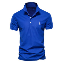 Load image into Gallery viewer, AIOPESON New Man Polo Shirt Mens Casual Deer Embroidery 35% Cotton Polo shirt Men Short Sleeve High Quantity polo men