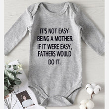 Load image into Gallery viewer, Toddler Items It&#39;s Not Easy Being A Mother Print New Born Baby Clothes One Piece Romper Children Jumpsuits Girls Outfits
