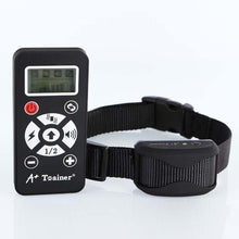 Load image into Gallery viewer, New 2 in 1 dog training collars vibration electric shock sound Automatic anti bark collar  IP7 waterproof remote for pet dogs
