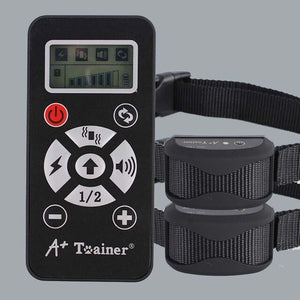 New 2 in 1 dog training collars vibration electric shock sound Automatic anti bark collar  IP7 waterproof remote for pet dogs