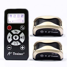 Load image into Gallery viewer, New 2 in 1 dog training collars vibration electric shock sound Automatic anti bark collar  IP7 waterproof remote for pet dogs