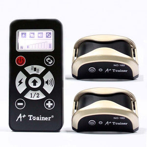 New 2 in 1 dog training collars vibration electric shock sound Automatic anti bark collar  IP7 waterproof remote for pet dogs