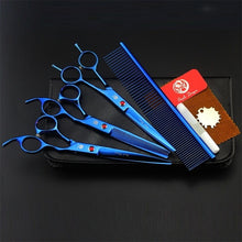 Load image into Gallery viewer, 3Pcs/Set 7&quot; Pet Scissors For Dog Grooming Scissors Set Hair Cutting Tools Kit Straight Curved Thinning Shears Clippers For Dogs